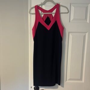 Elegant Navy and pink Dress